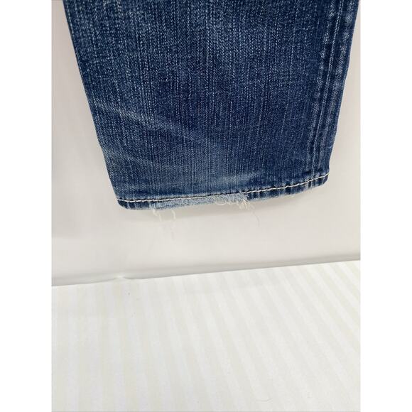 Silver Jeans Pants Womens 29 X33 Blue Denim Suki Bootcut Embellished Distressed - Picture 9 of 16